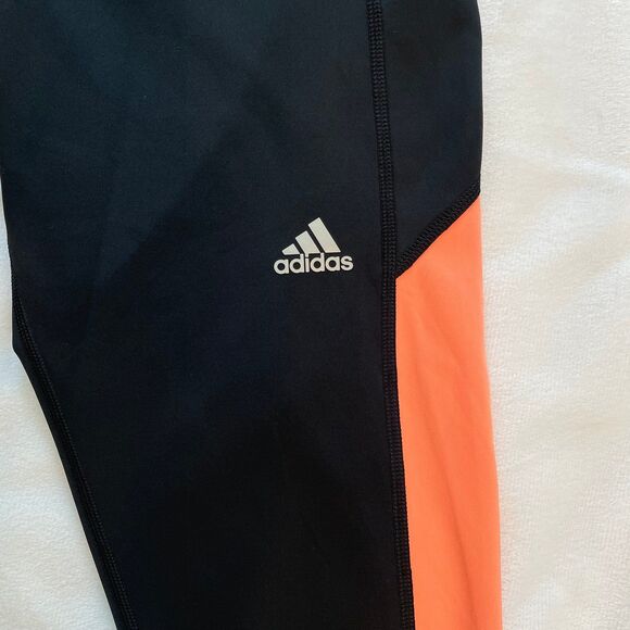 Med Adidas Techfit Climalite Medium Compression Running/Athletic Leggings/Capris - Picture 2 of 11